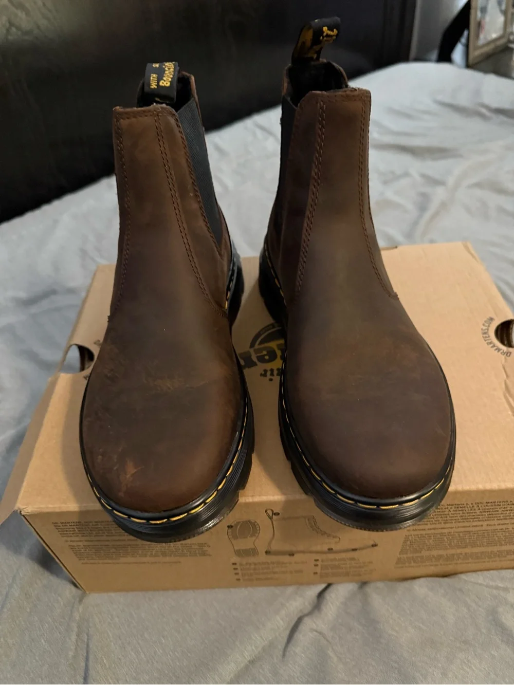 Dr. Martens Men’s Chukka Boots - Dark Brown with Black Elastic